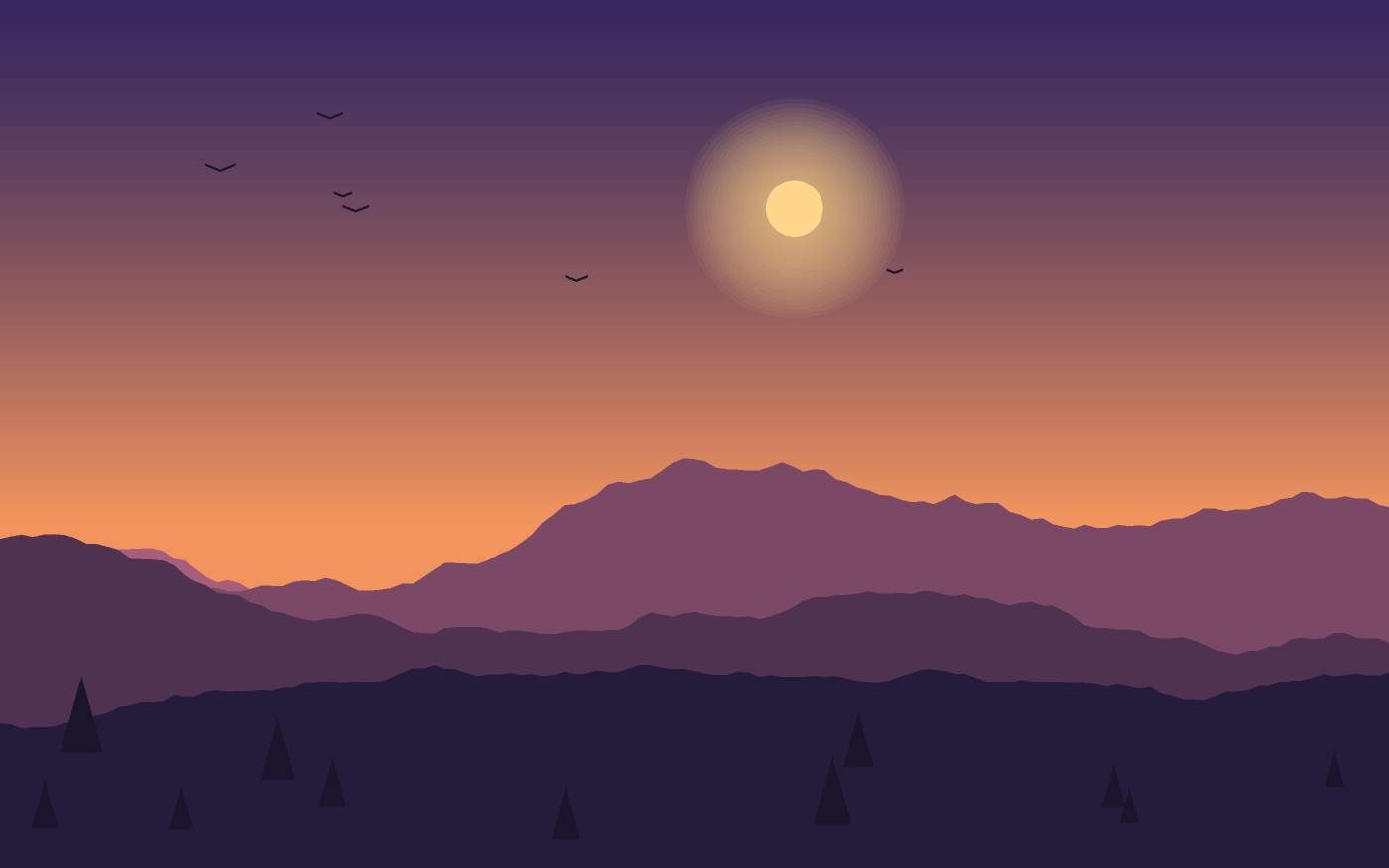 Landschaftsillustration