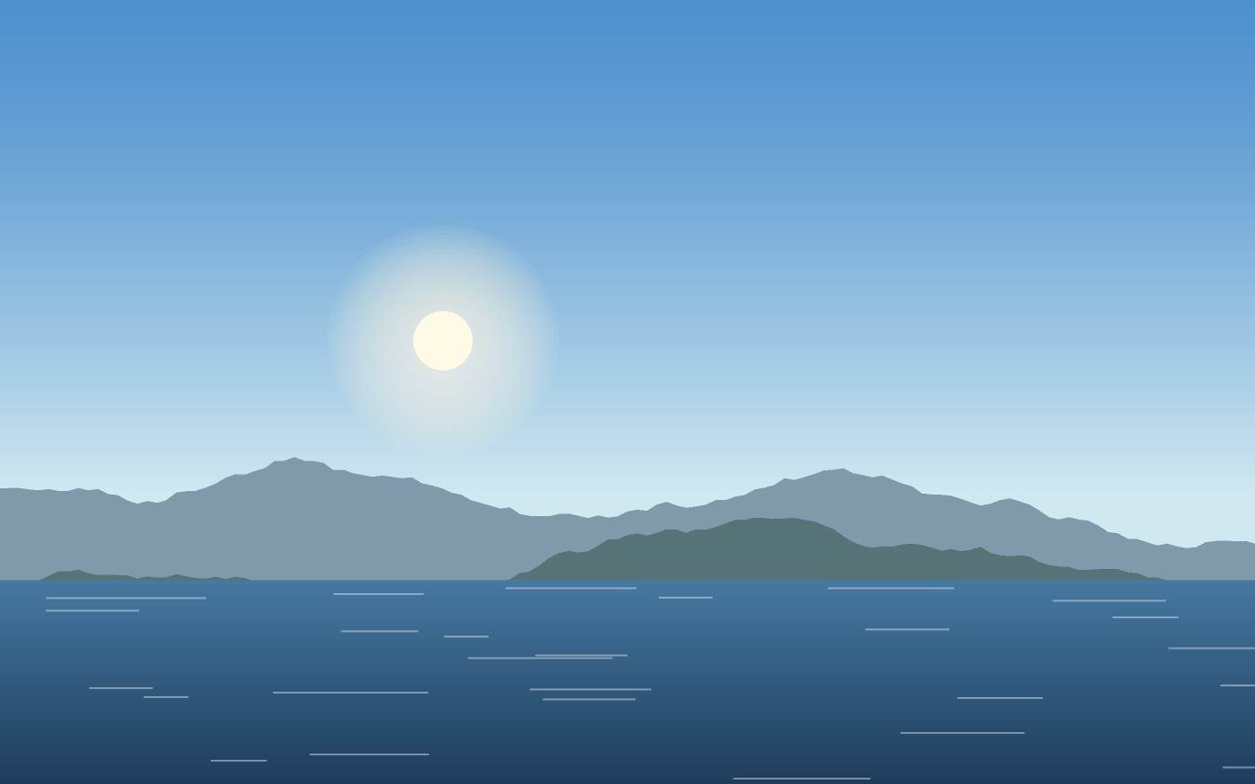 Ilustração de uma paisagem
